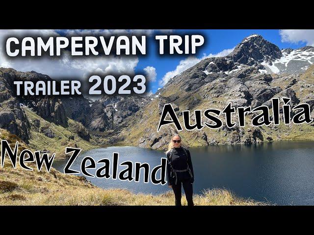 Australia, New Zealand campervan trip 2023 4k - trailer