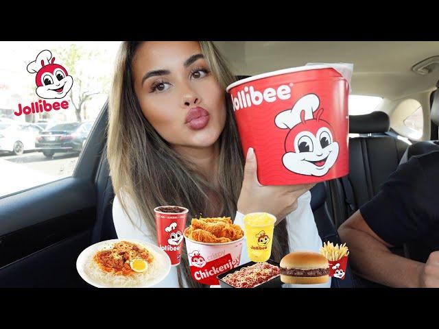 JOLLIBEE MUKBANG  | we ordered the whole menu..