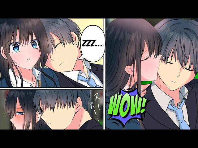 [Manga dub] The girl who always sits next to me, one day I sleep and she kissed me!?[RomCom]