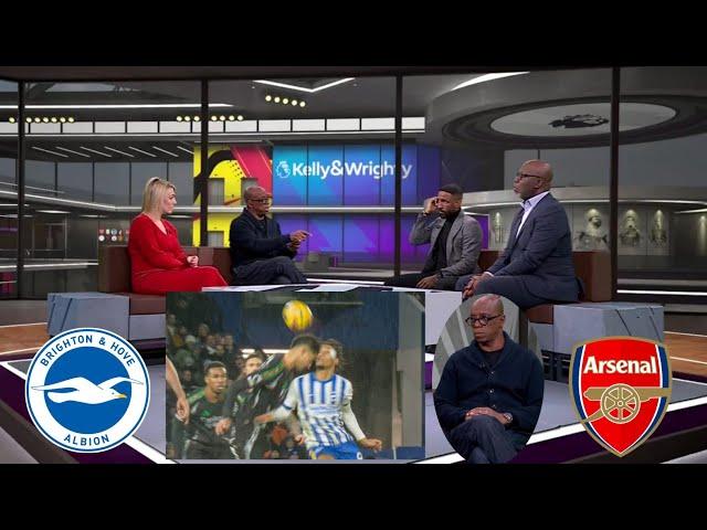 Kelly & Wrighty Review Brighton vs Arsenal 1-1 & Brighton Penalty| Ian Wright on Arsenal Title Race