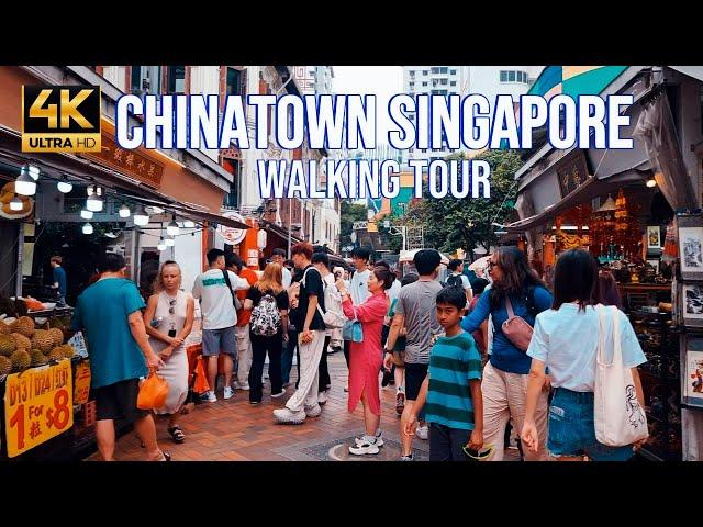 CHINATOWN SINGAPORE | 4K UHD | WALKING TOUR  | 新加坡唐人街