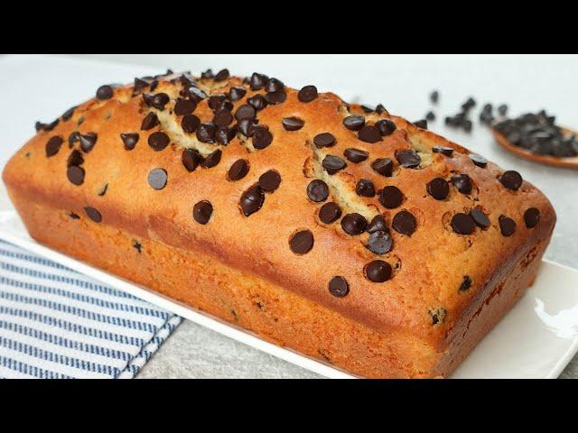 Chocolate Chip Loaf Cake | Moist, Easy, and Delicious!