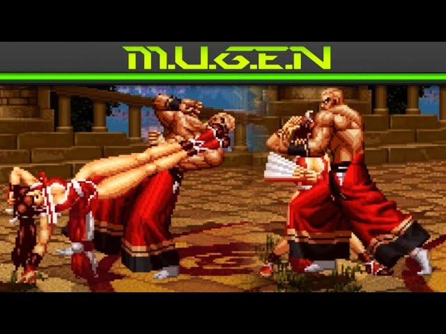 Mai Shiranui 不知火舞  VS Geese ( AI ) - THE KING OF FIGHTERS MUGEN KOF