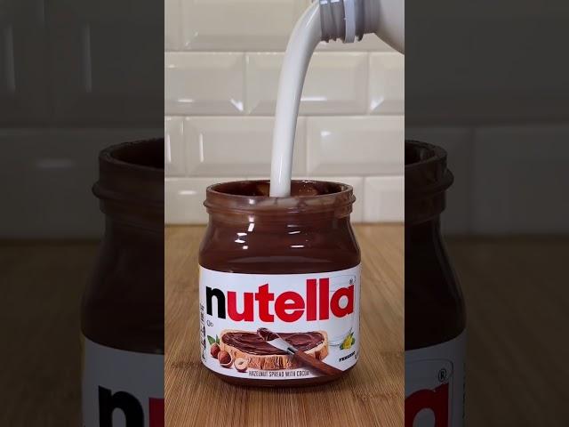 Sigma Nutella ice cream life hack #shorts