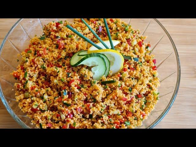 World class 5 stars, you have definitely not eaten such a delicious couscous salad, recipe