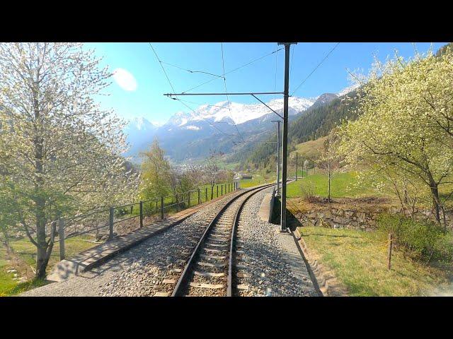  4K St. Moritz - Tirano, early Spring cab ride (Bernina Pass, Switzerland) [04.2020]