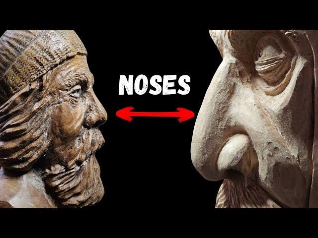 How to Dremel carve a woodspirit Nose