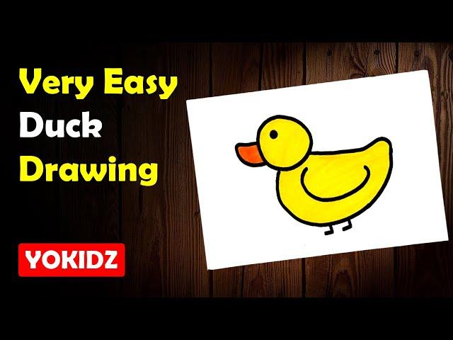 How to draw a duck easy | Duck Drawing