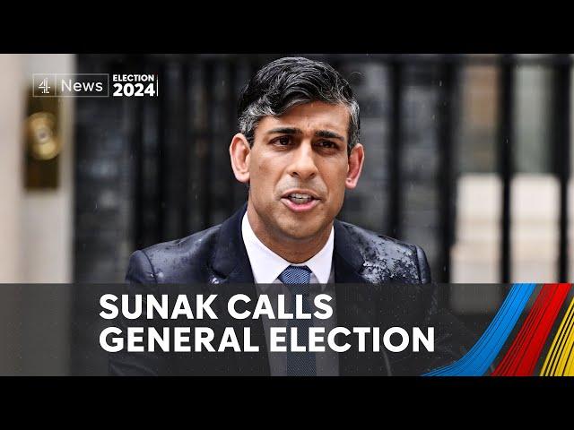 Election 2024: Drenched Rishi Sunak calls for vote in July