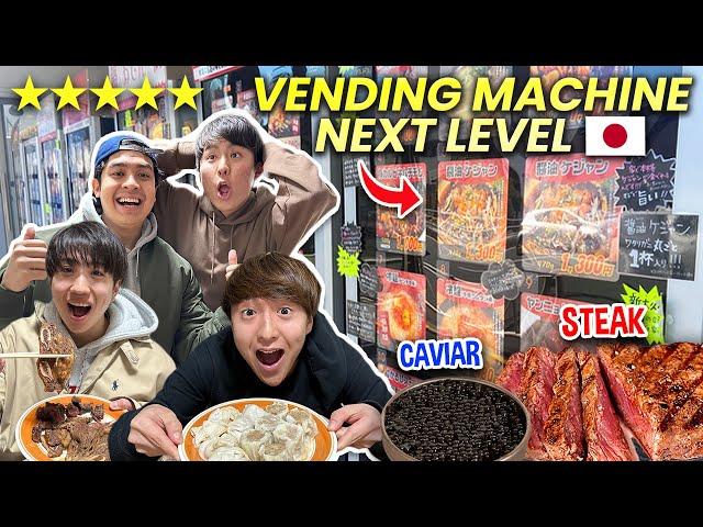 VIRAL! VENDING MACHINE STEAK, CAVIAR, BBQ & DIMSUM DI JEPANG  | WASEDA BOYS JAPAN VLOG