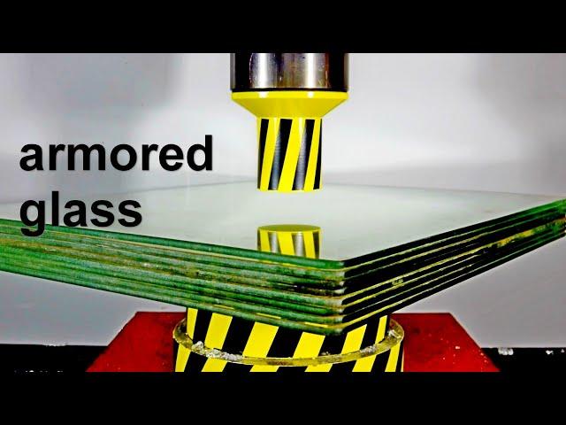 HYDRAULIC PRESS AND ARMORED GLASS