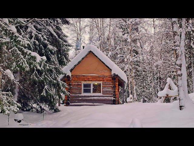 Отдых в таёжной избе! Зима набирает обороты! Распаковка посылки.