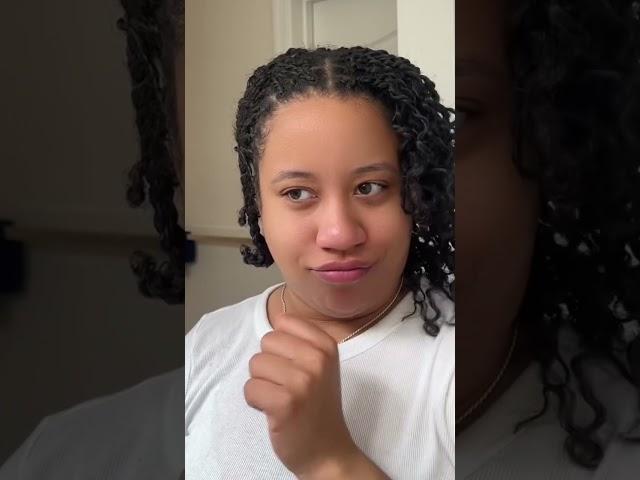 Mini Twists on FINE natural hair #shorts #minitwists #protectivestyles