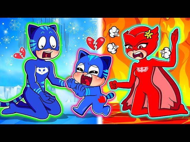 PJ MASKS 2D Animation : Naughty or Good Baby Catboy?? Daddy, Please Help Me! Catboy's Life Story