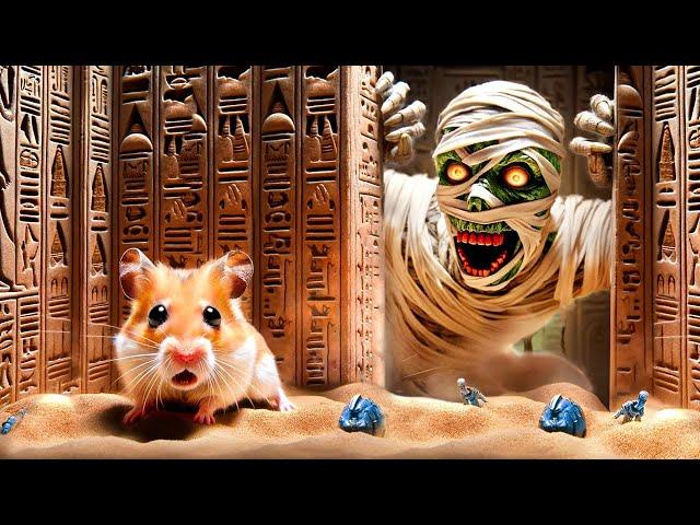 ️ Hamster in the Egyptian Pyramid maze - Mummies Monsters ️ Hamsterious