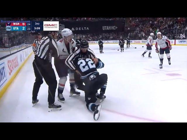 Tom Wilson drops the gloves with Jack McBain after he injured Ovi  18.11.2024