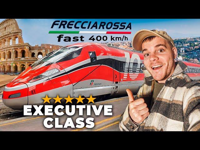Ich teste den FRECCIAROSSA High-Speed Train in der Executive Class! (schnellster Zug Italiens)