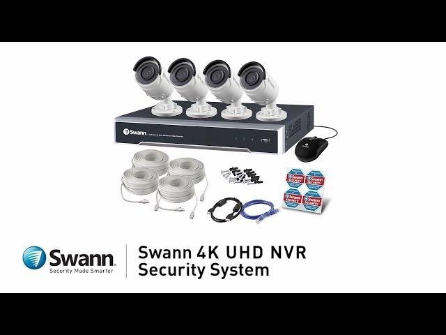 Swann 4K Ultra HD NVR-8000 Security System & 4K NHD-880 Security Cameras Overview Video