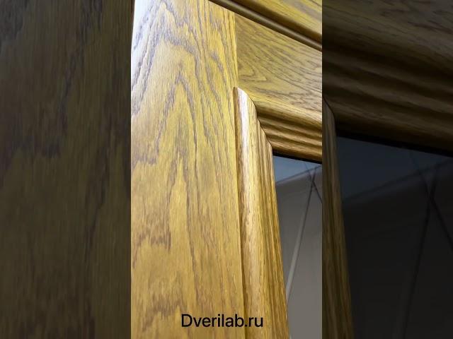Обзор межкомнатной двери шпон Фараон 1 дуб золотистый со стеклом -  DveriLab.ru