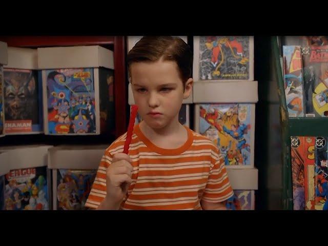 Sheldon went in comic bookstore - Young Sheldon (Full HD)