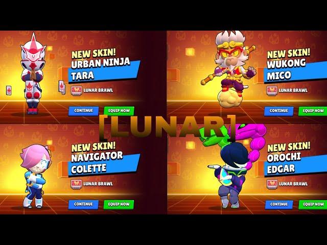 Unlocking | All LUNER Skins & Skin Pins & Pins | Brawl Stars