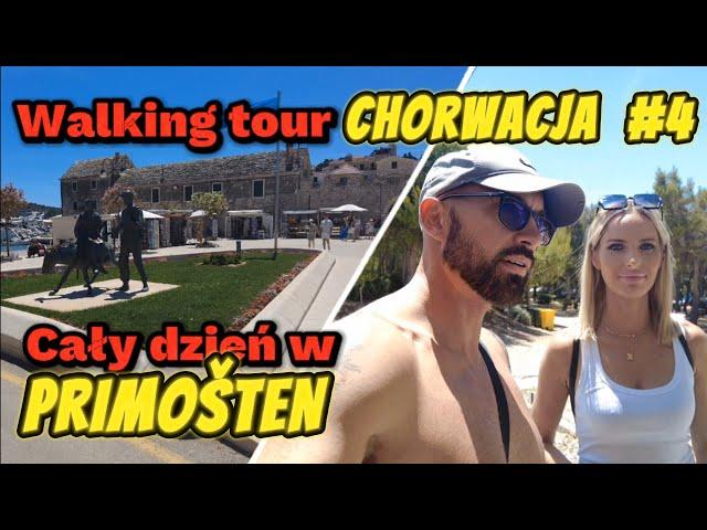 CHORWACJA #4, Primošten całodzienny walking tour. Stare Miasto, kawiarnie, plaża, vlog 93