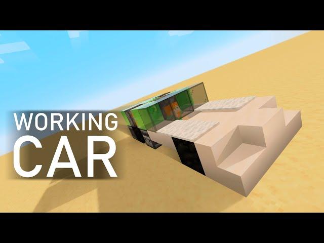 How to make a working car in minecraft