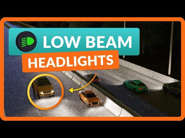 How to Use Low Beam Headlights - Car Lights Explained