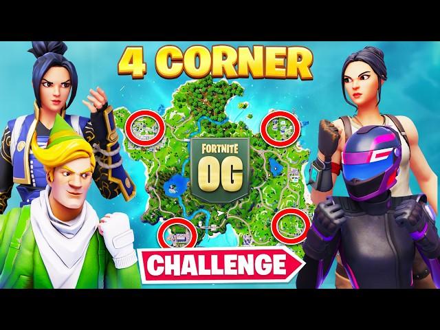 The OG FORTNITE 4 CORNER Challenge!