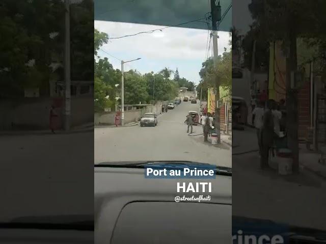 Driving in Delmas, a suburb of Port au Prince, Haiti