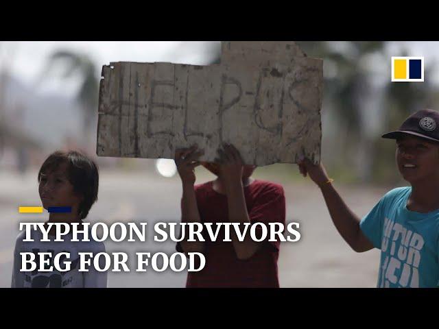 Desperate Philippine survivors of Super Typhoon Rai beg for food amid lagging government aid