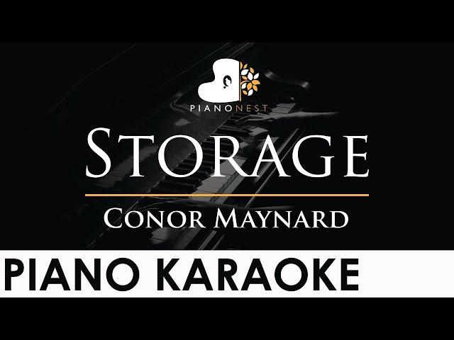 Conor Maynard - Storage - Piano Karaoke Instrumental Cover with Lyrics