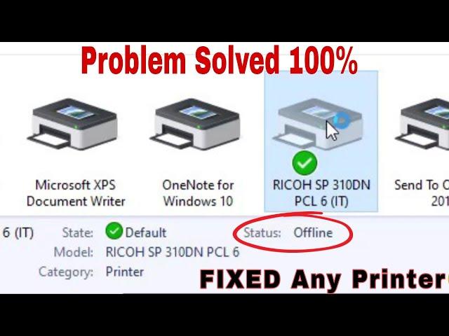 Printer Offline Problem How to fix || How to Change Printer Offline to Online || Printer Offline 