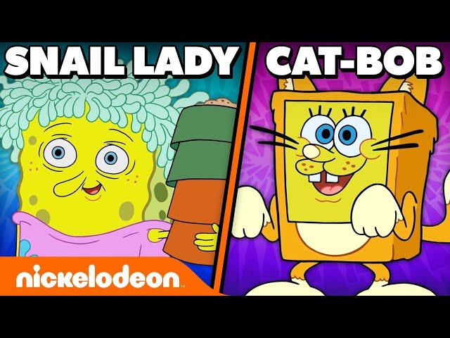 60 MINUTES of SpongeBob’s BEST Disguises  | Nickelodeon Cartoon Universe