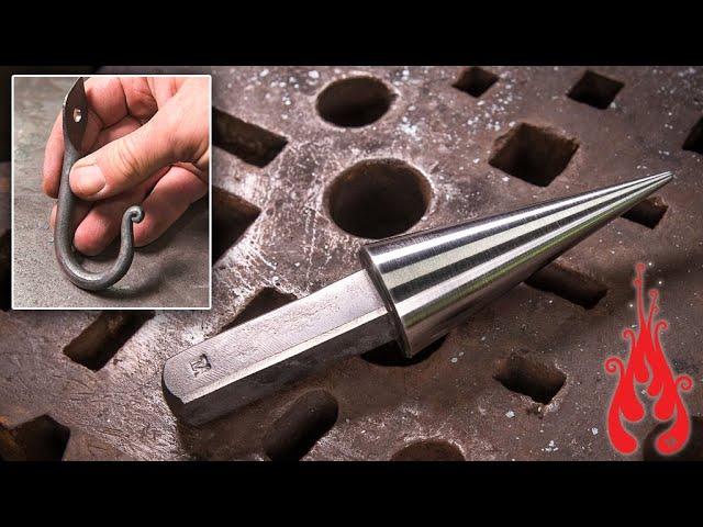 Blacksmithing - Forging a cone hardy and some hooks