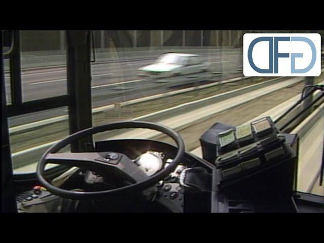 Autonomes Fahren vor 30 Jahren - Spurbusse in Essen | Industriefilm von 1987