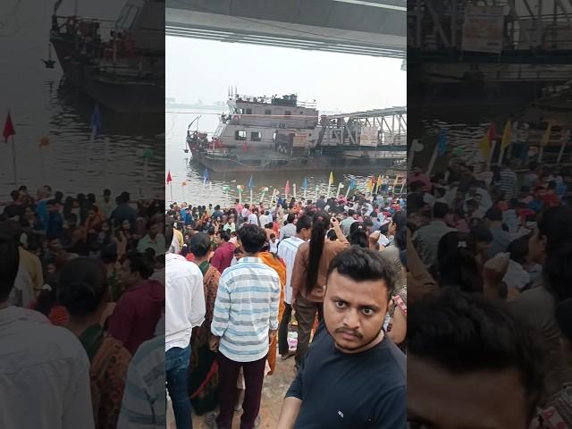 Chhath puja patna ghat 🩷️🩷 #viral #song #ganga #most #beautiful #place