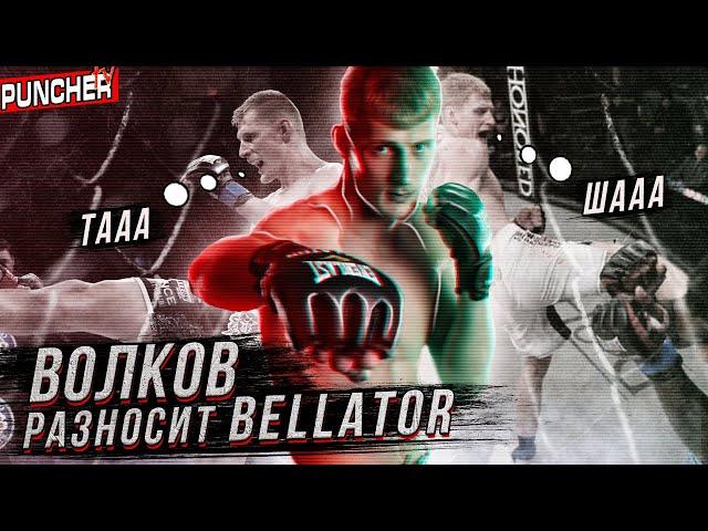 Как Александр Волков покорил BELLATOR. Обзор всех боев и Нокаутов.