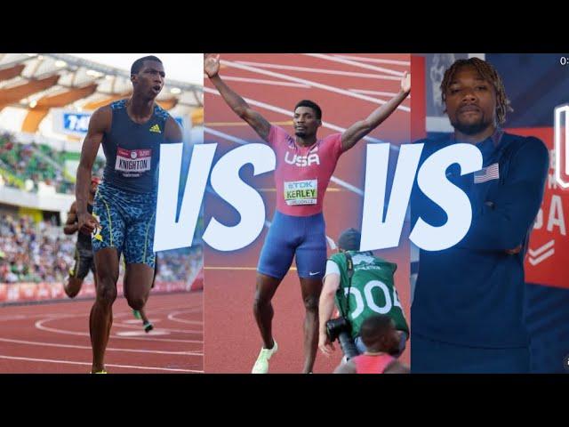 Noah Lyles Vs Erriyon Knighton Vs Fred Kerley In 200m | 2022 World Championships