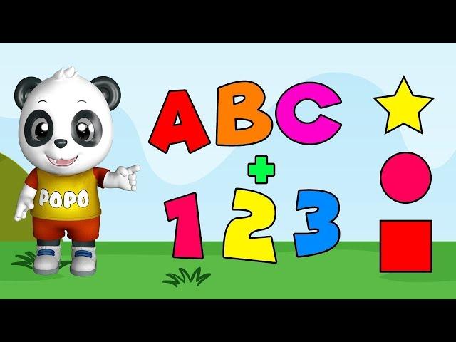 Preschool Learning Videos for 3 Year Olds | Learn ABC, Shapes, Numbers, Colors | Kids Learning Video