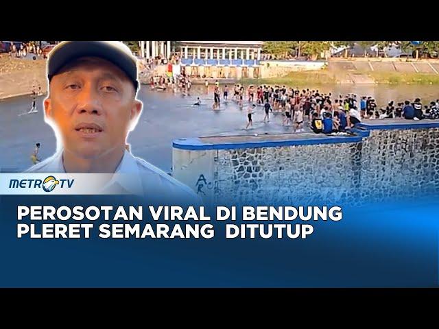 Dianggap Membahayakan Perosotan Di Bendung Pleret Semarang Viral Ditutup