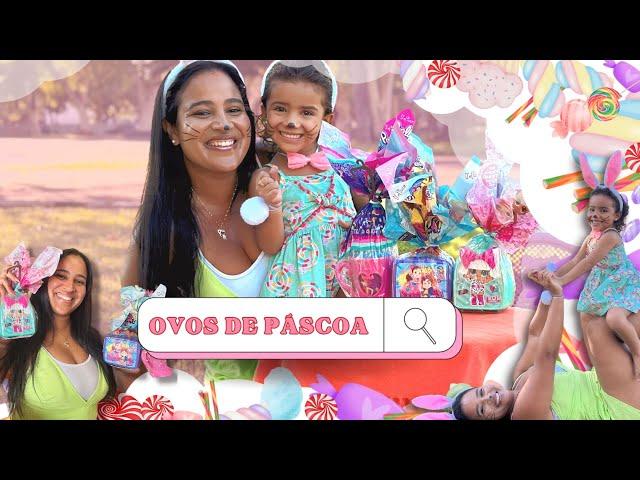 ABRINDO OS OVOS DE PÁSCOA  - Maria Clara e jp, polly, lol | OQUE SERA QUE VEIO DENTRO??