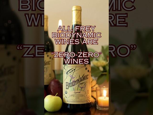 Are Frey wines Zero-Zero? Yes! #frey #zerozero #biodynamic #wine #noaddedsulfites #wildyeast