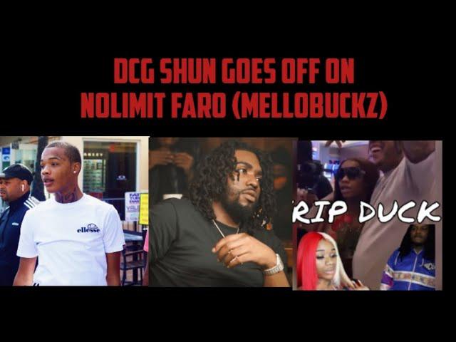 DCG Shun Goes Off On NoLimit Faro (MelloBuckz) | "RIP " - Sexy Red (Takes Pic W/ King Yella)