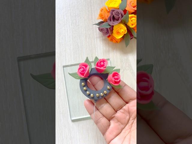 DIY clay hijab pin#diy #craft #shorts #reels #clay #hijab