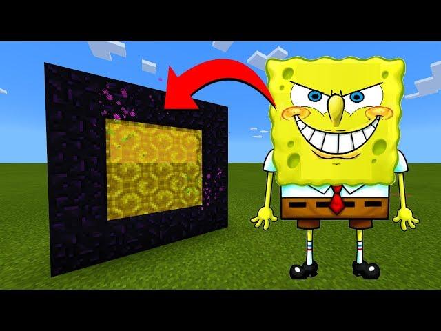 How To Make A Portal To The Evil Spongebob Dimension in Minecraft!