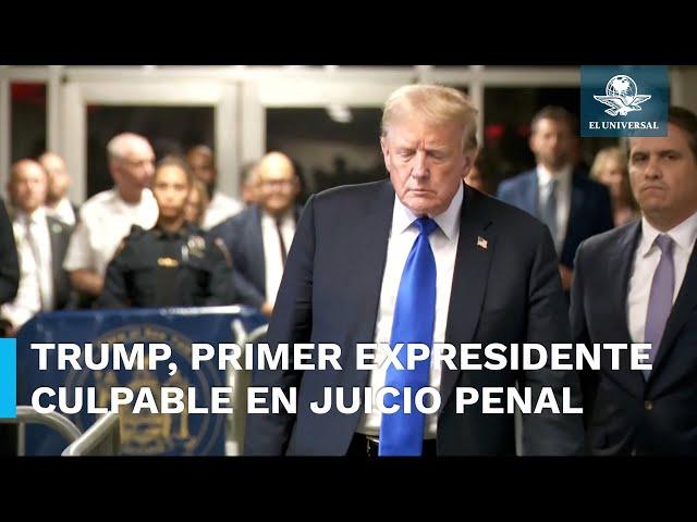 Trump se convierte en el primer expresidente de EU en ser declarado criminal convicto #EnPortada