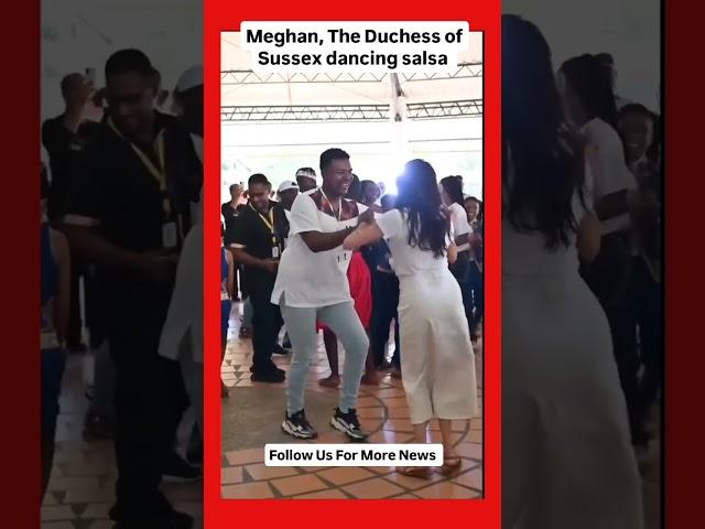 Meghan, The Duchess of Sussex dancing salsa