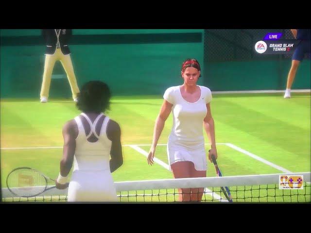 GRAND SLAM TENNIS 2 EA SPORTS FADES & FANTASY CLASSICS SUPERSTAR LEVEL S. Williams VS L. Davenport 2
