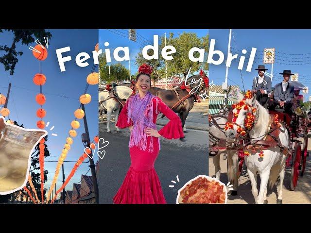 VLOG FERIA DE ABRIL : mi experiencia siendo de Sevilla + trajes de flamenca - una semana conmigo